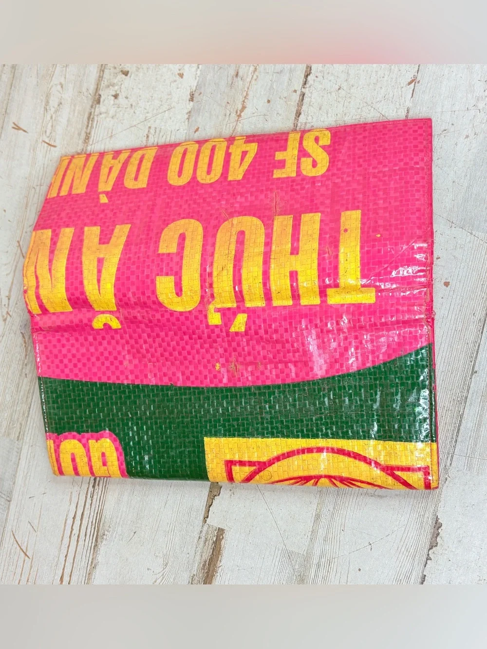 Malia Designs Tavi Recycled Feed Bag Long Wallet Clutch Cambodia